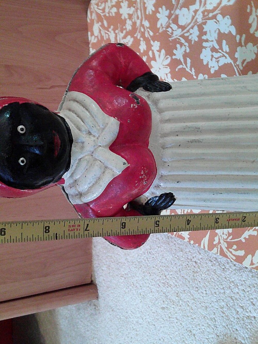 10" VTG TALL HEAVY Aunt Jemima like cast iron bank